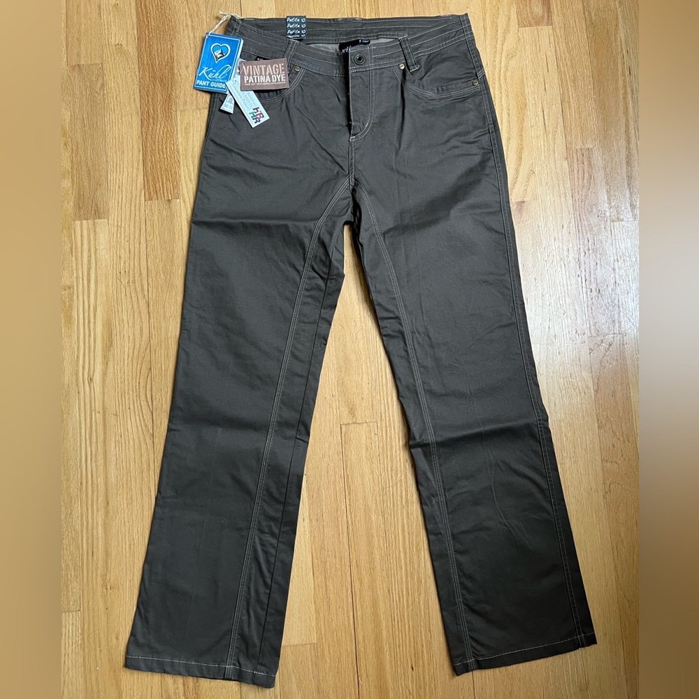Kühl Dagger Pants, Size 10 Petite. Brown. NWT